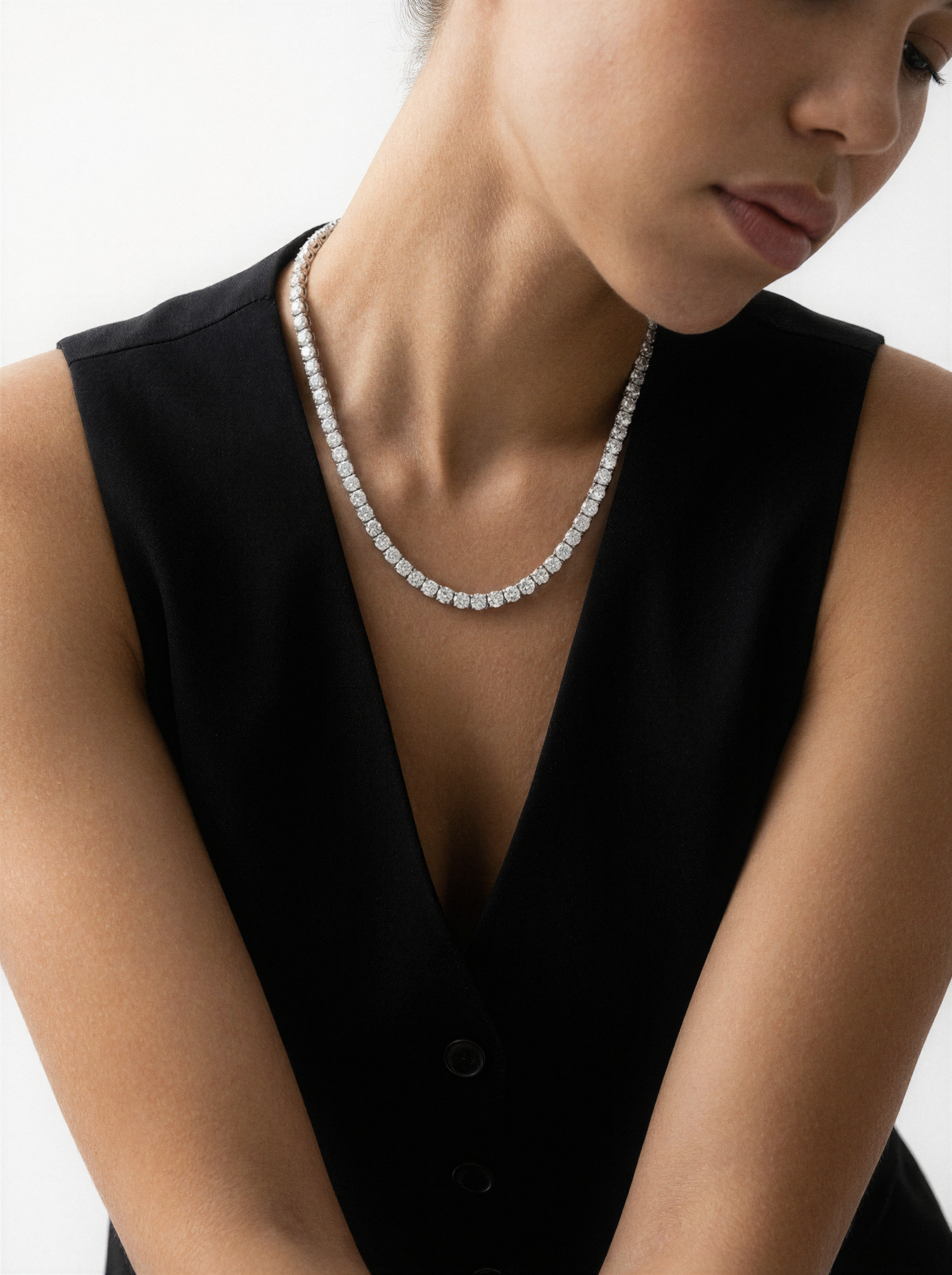 Founder’s Continuum Moissanite Tennis Necklace