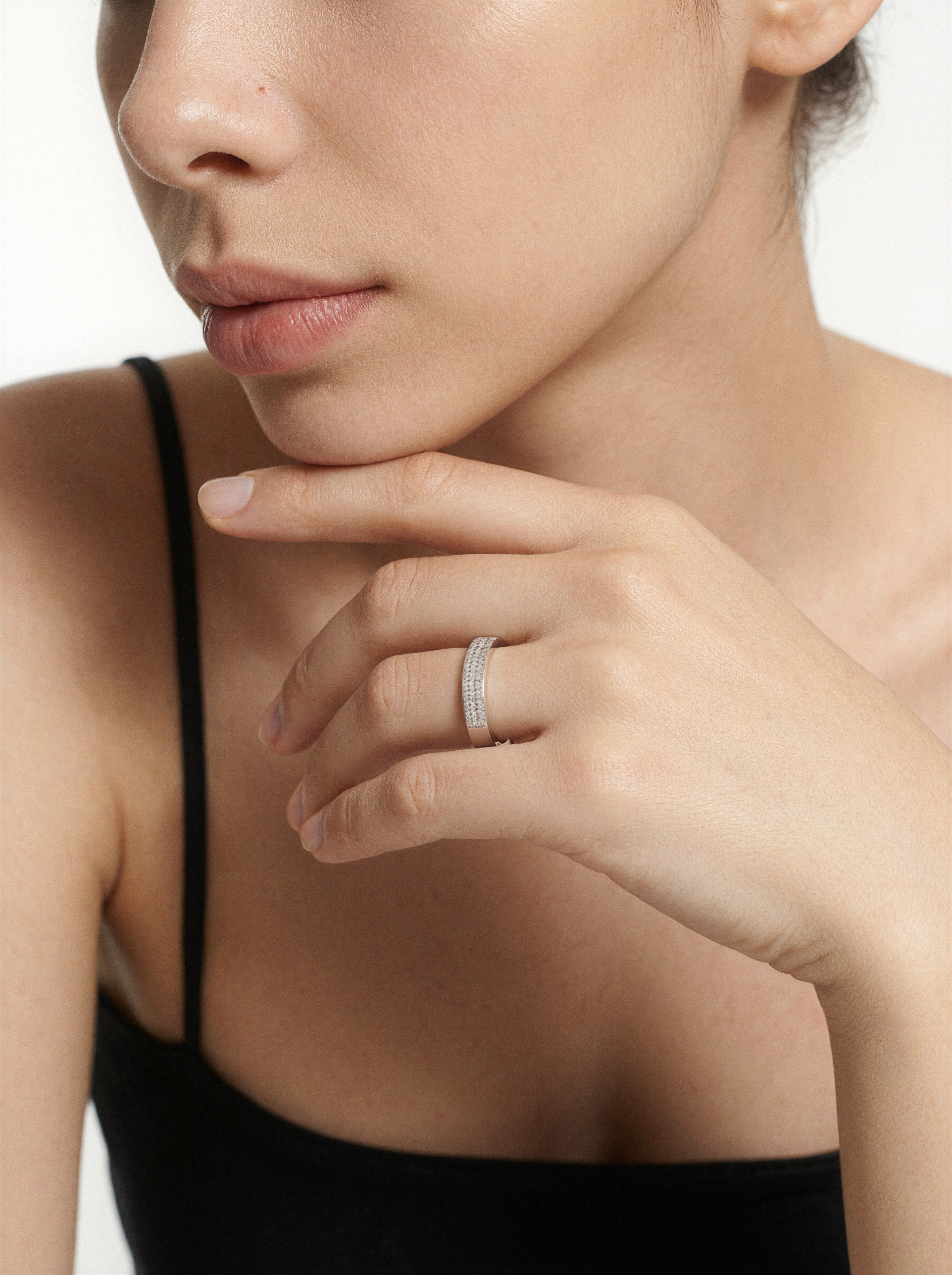 Founder’s Eternity Moissanite Pavé