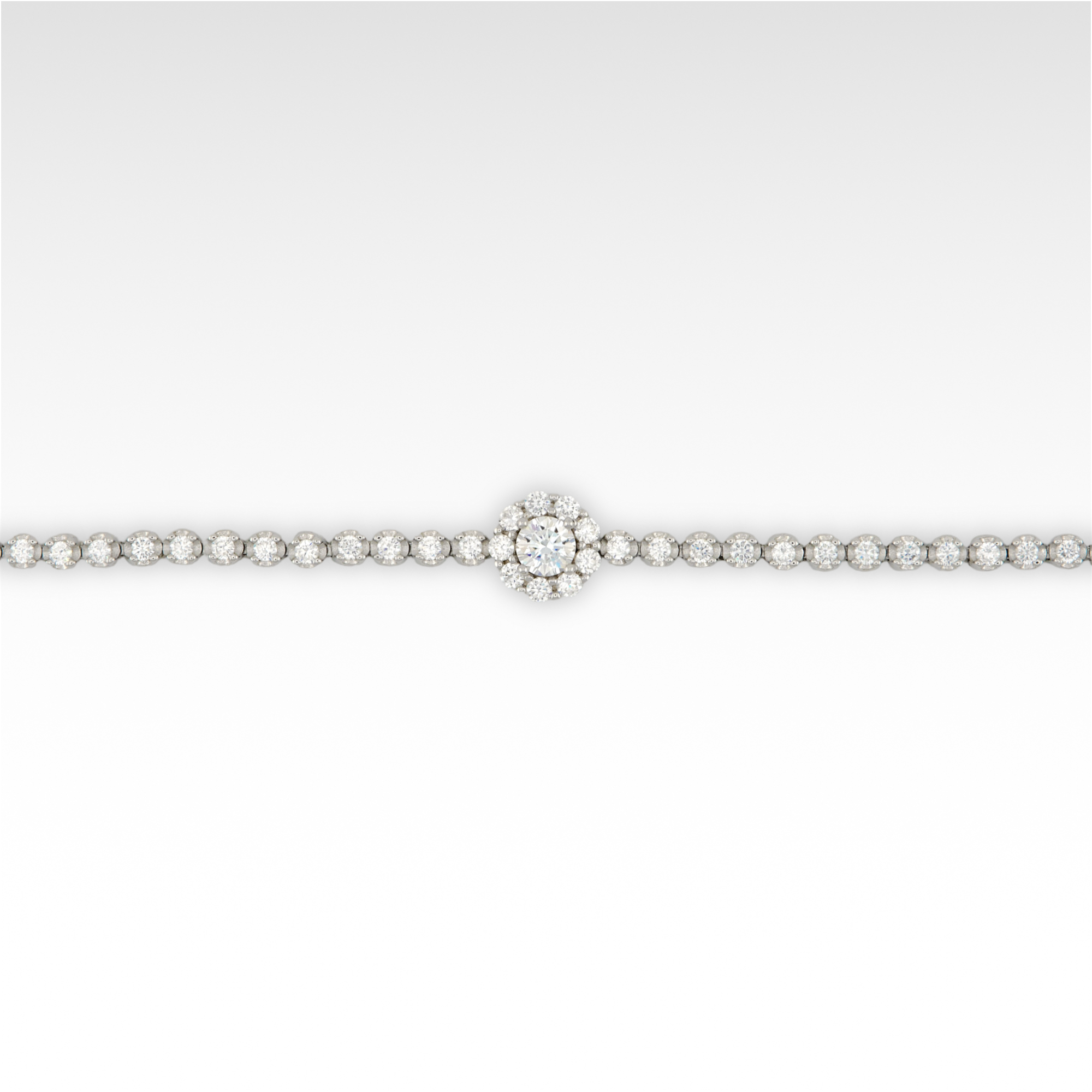 Founder’s Rosette Halo Tennis Bracelet