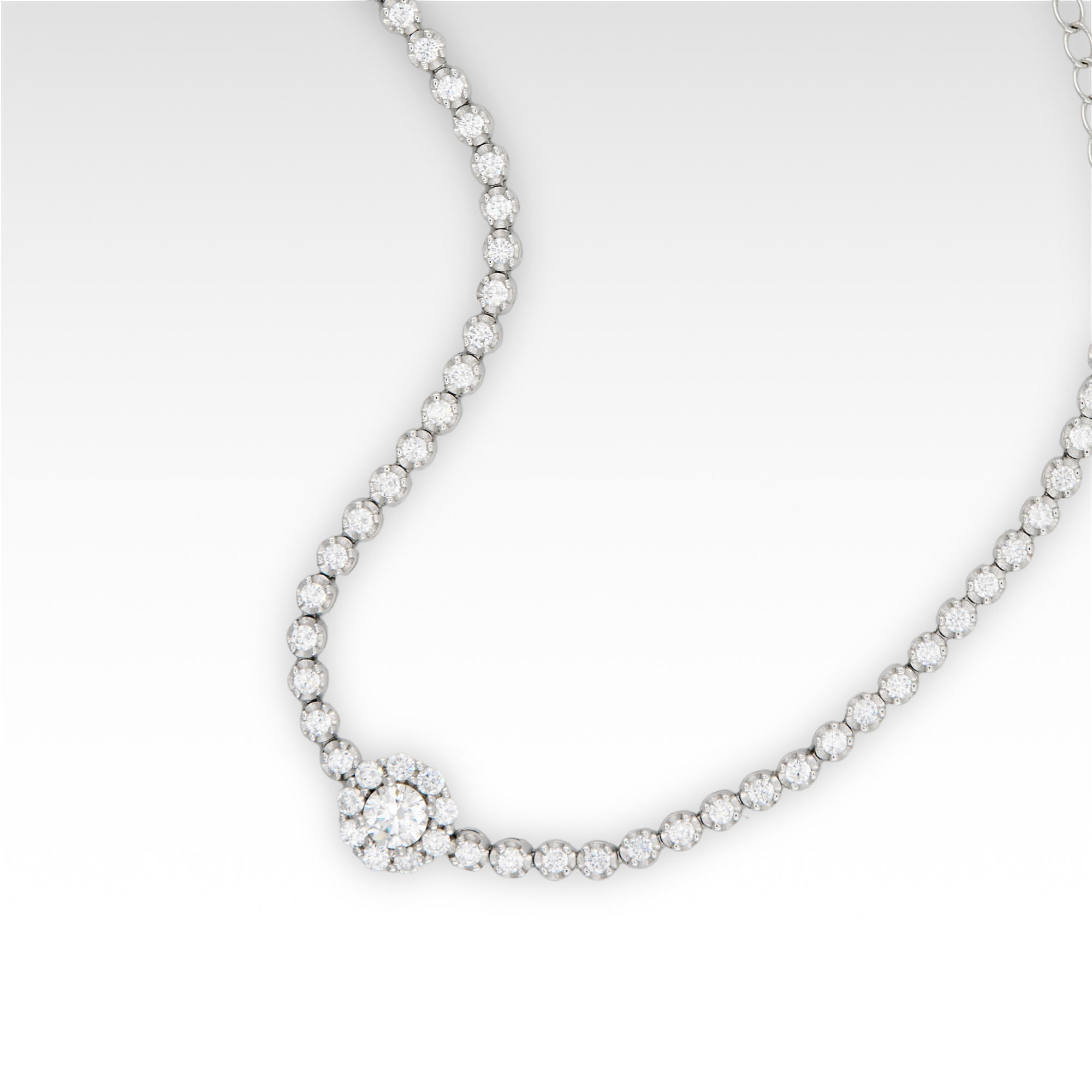 Founder’s Rosette Halo Tennis Bracelet