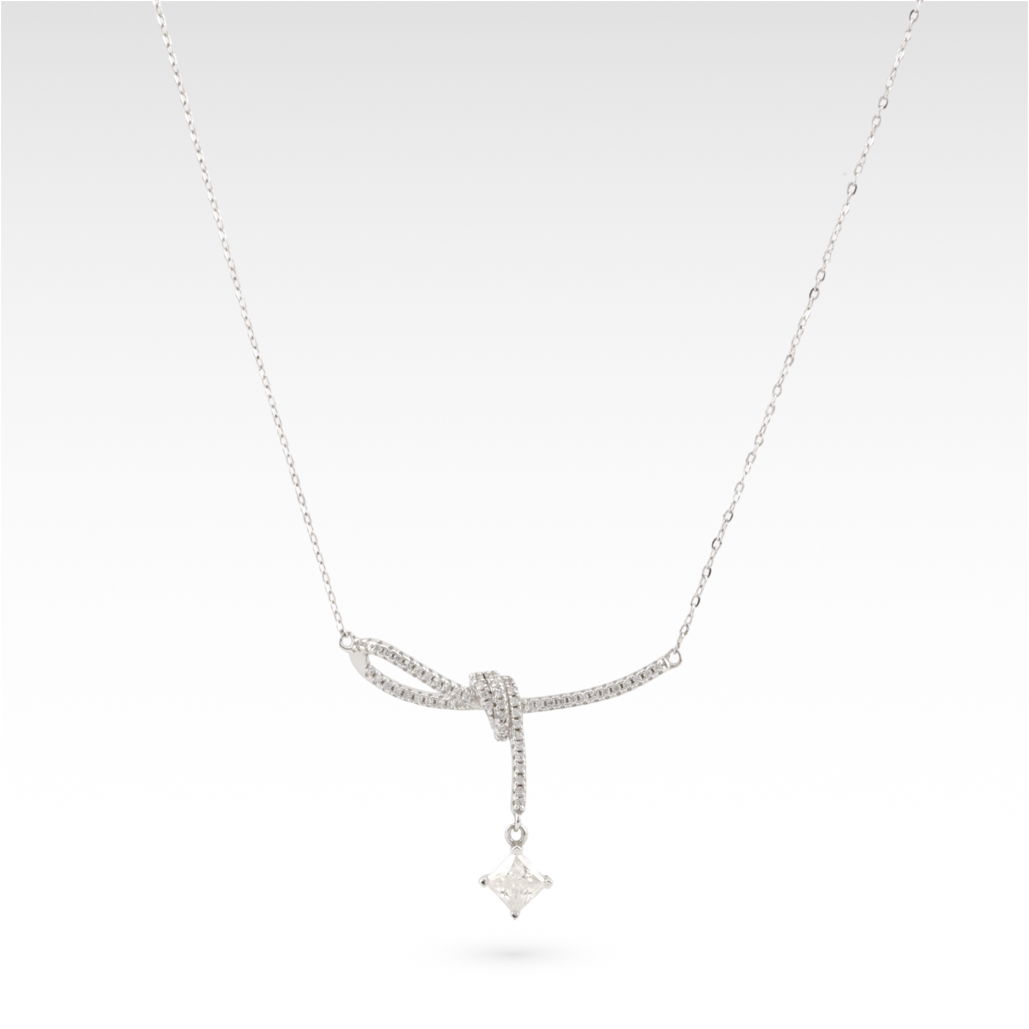 Founder’s Ribbon Moissanite Pendant