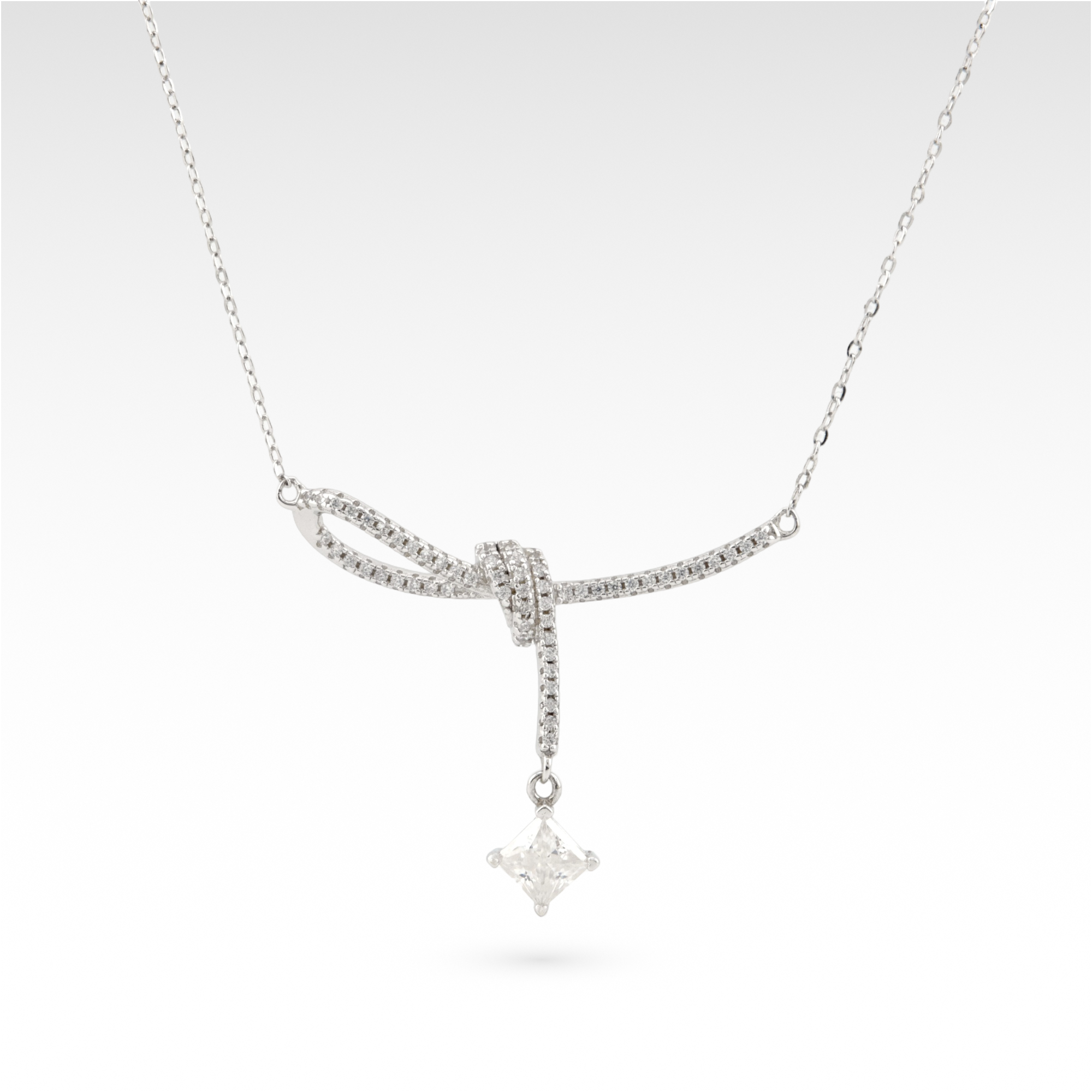 Founder’s Ribbon Moissanite Pendant