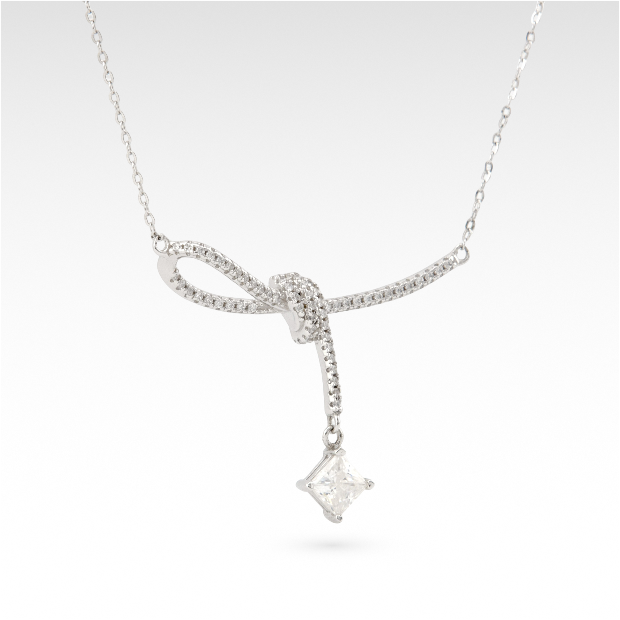 Founder’s Ribbon Moissanite Pendant