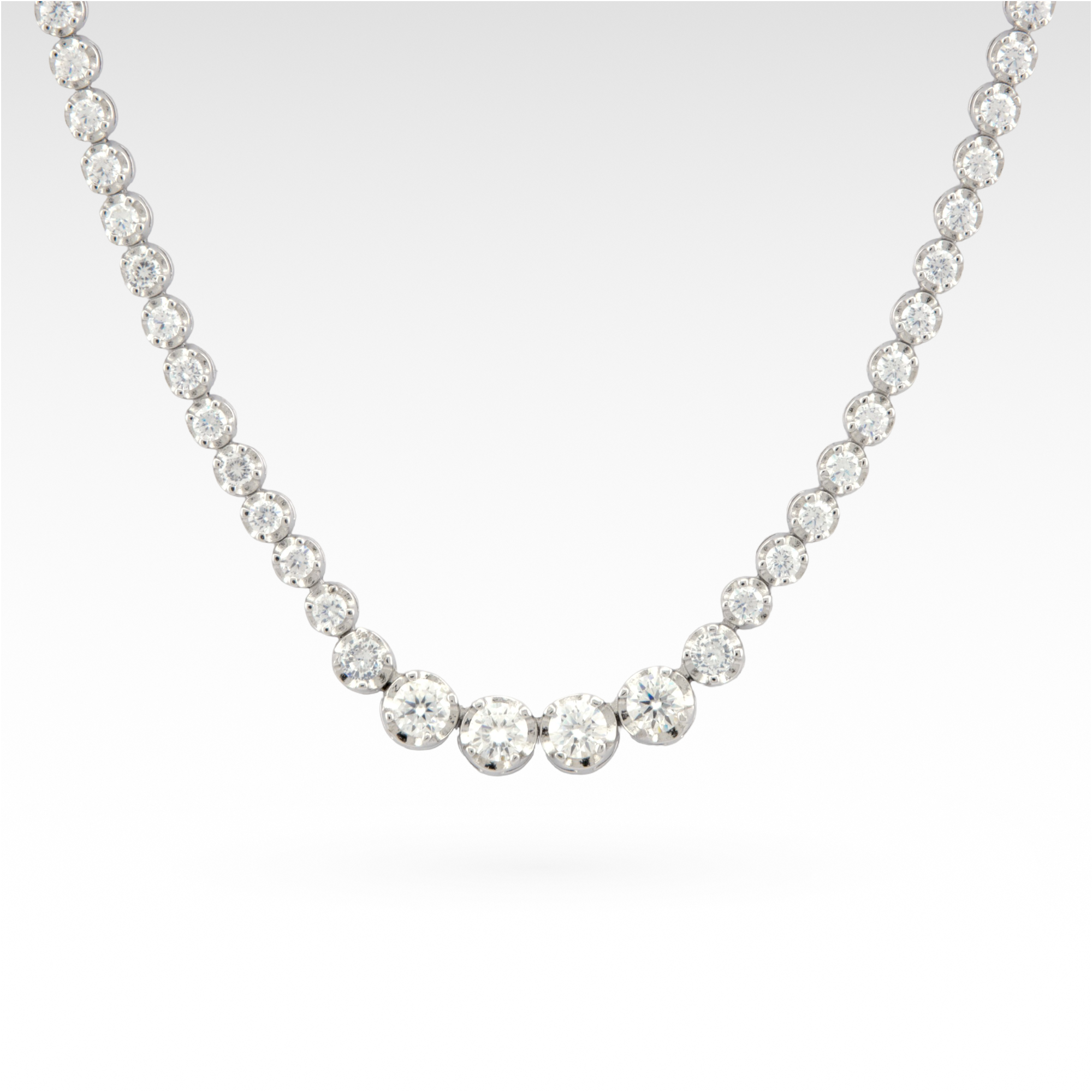 Founder’s Resonance Moissanite Graduated Tennis Necklace