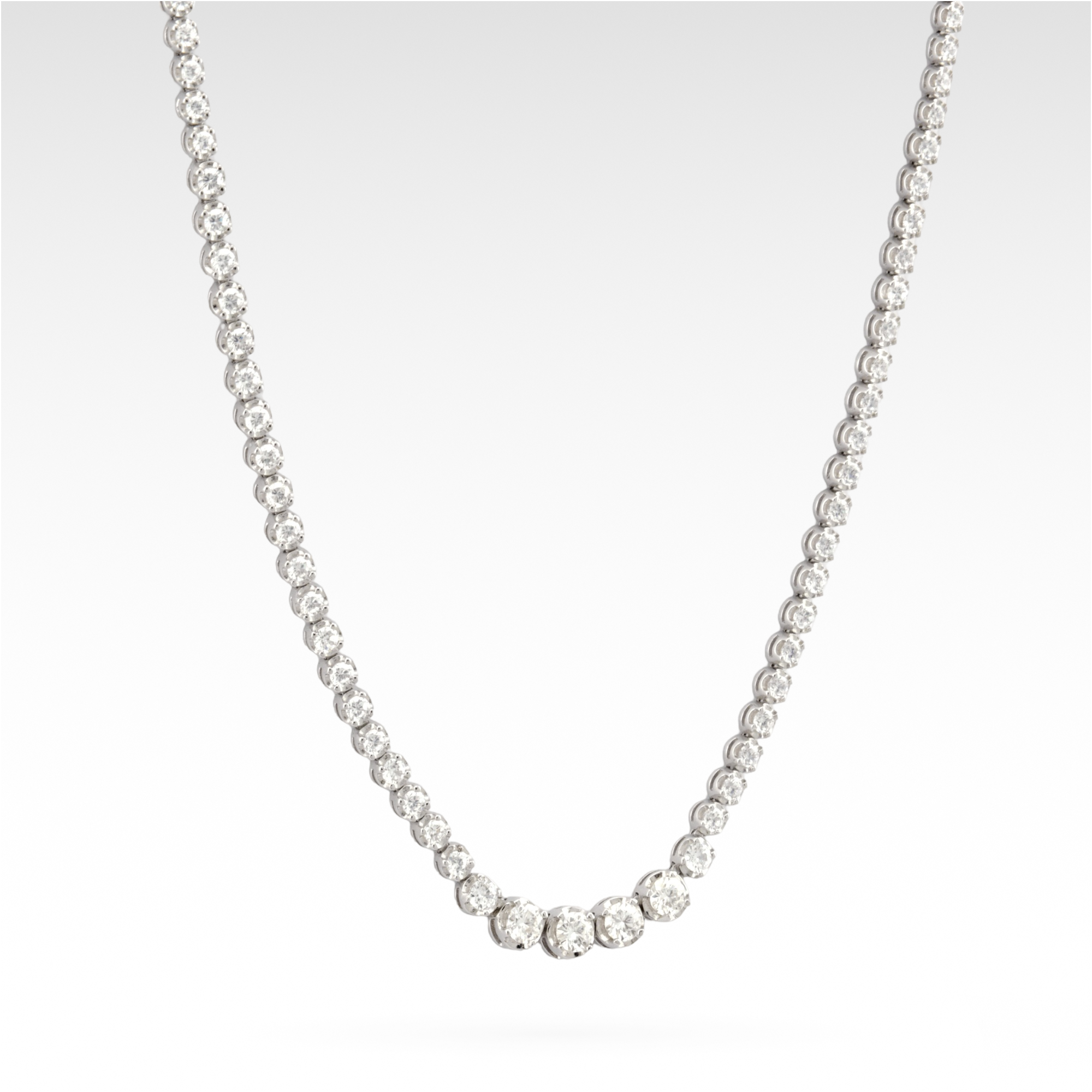 Founder’s Resonance Moissanite Graduated Tennis Necklace