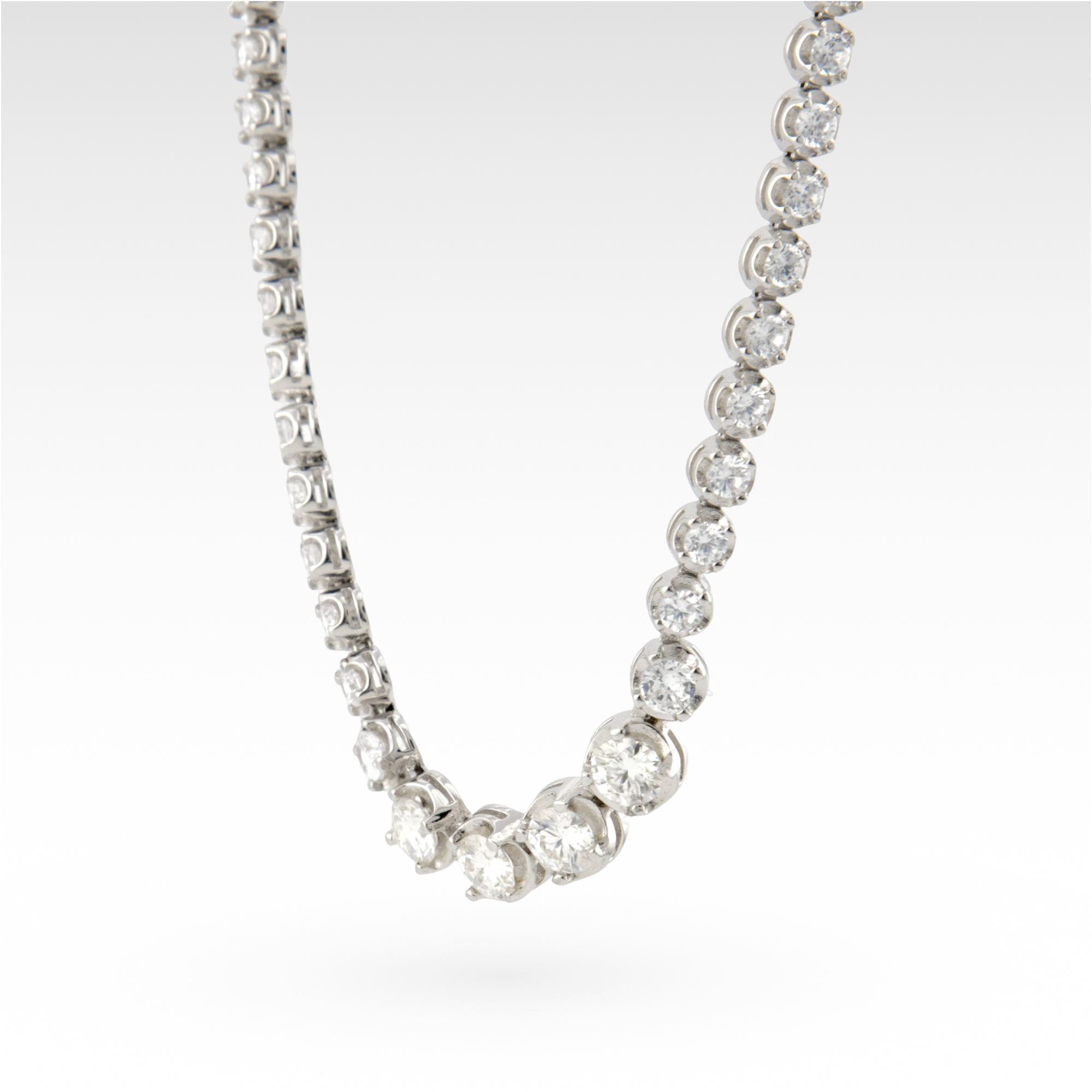 Founder’s Resonance Moissanite Graduated Tennis Necklace
